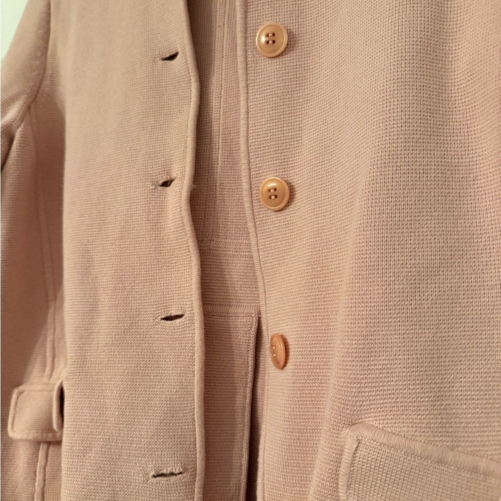Talbots Dusty Rose Stand-Collar Button Jacket - Picture 3 of 4